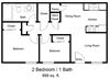 2 Bedroom Floor Plan